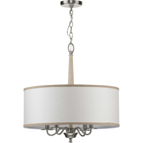 Durrell Four Light Chandelier in Brushed Nickel (54|P400218-009)