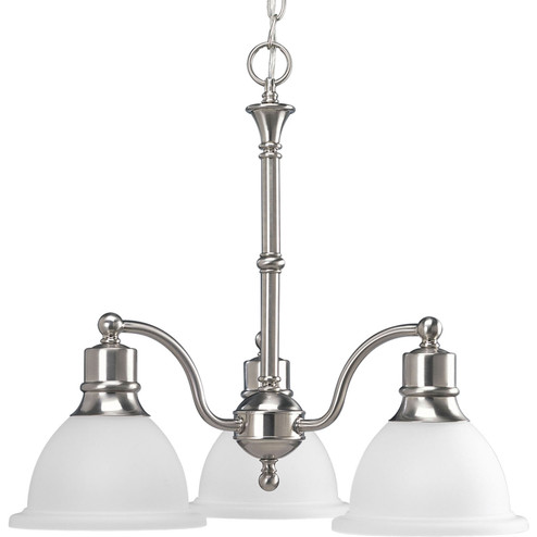 Madison Three Light Chandelier in Brushed Nickel (54|P4280-09)