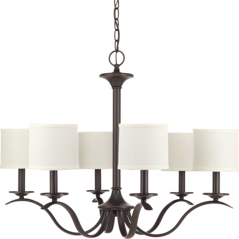 Inspire Six Light Chandelier in Antique Bronze (54|P4739-20)