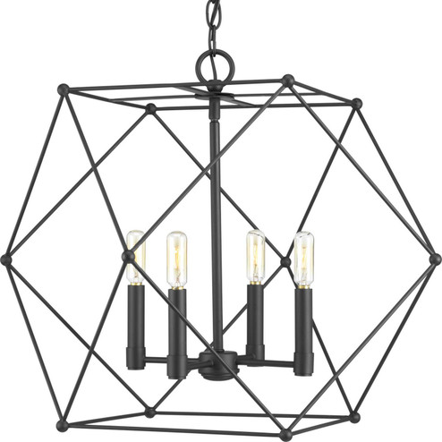 Spatial Four Light Pendant in Black (54|P500083-031)