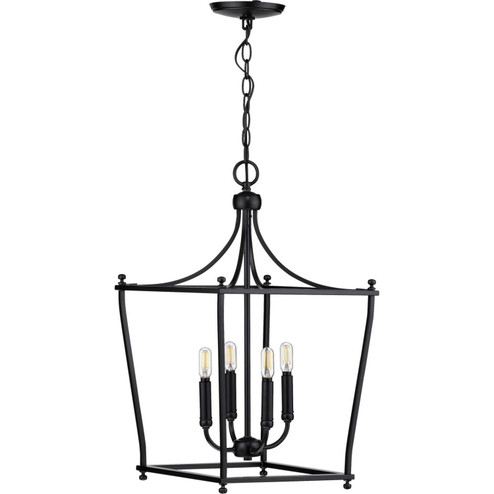 Parkhurst Four Light Foyer Pendant in Black (54|P500214-031)