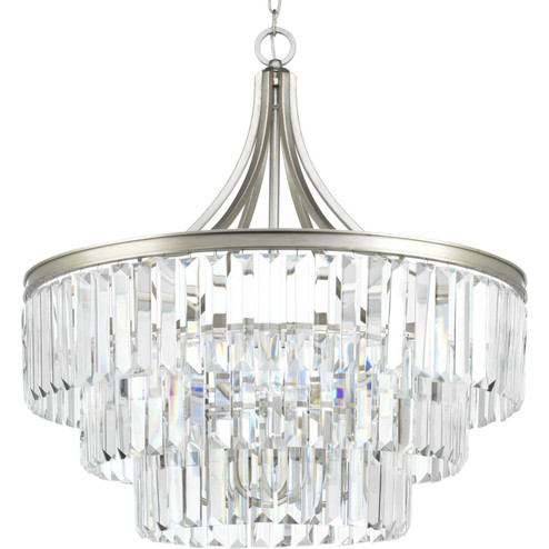 Glimmer Six Light Pendant in Silver Ridge (54|P5346-134)