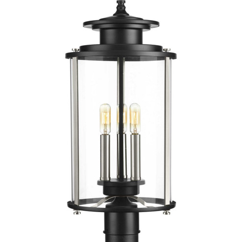 Squire Three Light Post Lantern in Black (54|P540012-031)