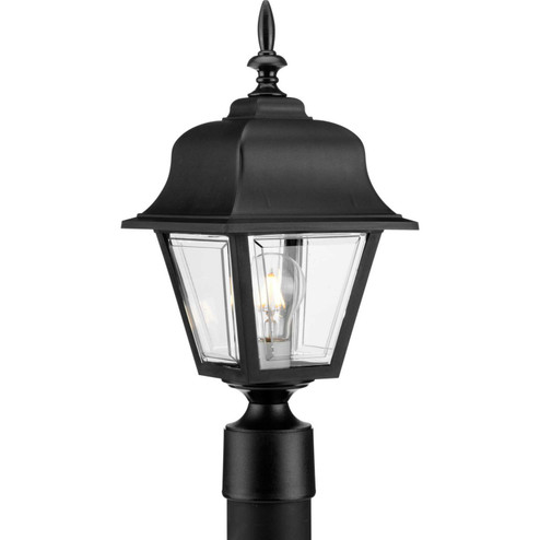 Non-Metallic Incandescent One Light Post Lantern in Black (54|P5456-31)