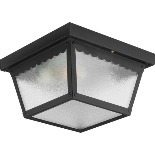 Ceiling Mount Two Light Outdoor Flush Mount in Black (54|P5729-31)