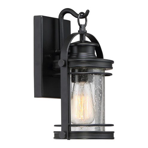Booker One Light Outdoor Wall Lantern in Mystic Black (10|BKR8406K)