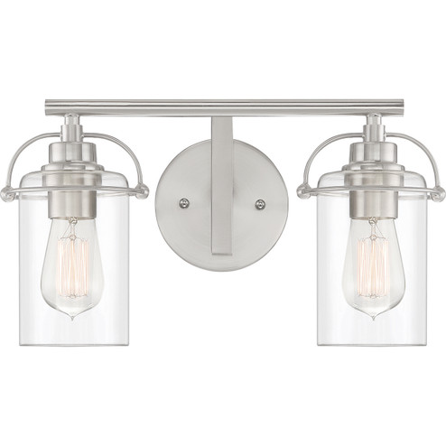 Emerson Two Light Bath Fixture in Brushed Nickel (10|EMR8602BN)