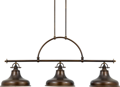 Emery Three Light Island Chandelier in Palladian Bronze (10|ER353PN)