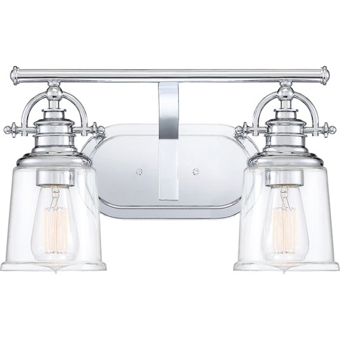 Grant Two Light Bath Fixture in Polished Chrome (10|GRT8602C)