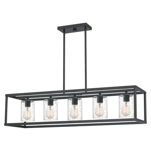 New Harbor Five Light Linear Chandelier in Old Bronze (10|NHR3538OZ)