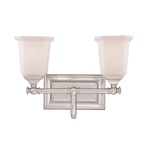 Nicholas Two Light Bath Fixture in Brushed Nickel (10|NL8602BN)