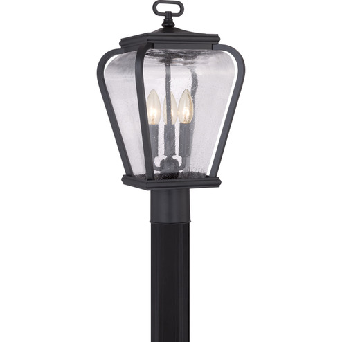 Province Three Light Outdoor Post Lantern in Mystic Black (10|PRV9009K)