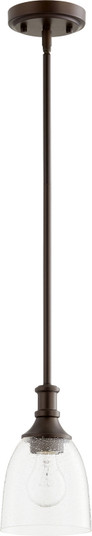 Richmond One Light Pendant in Oiled Bronze w/ Clear/Seeded (19|3811-186)