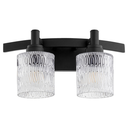 Stadium Two Light Vanity in Textured Black (19|5184-2-69)