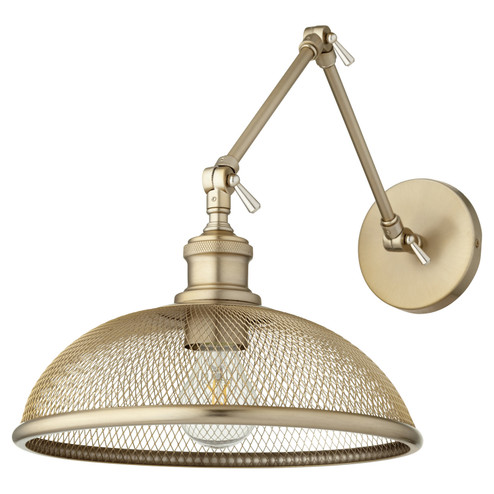 Omni One Light Wall Mount in Aged Brass (19|5412-80)