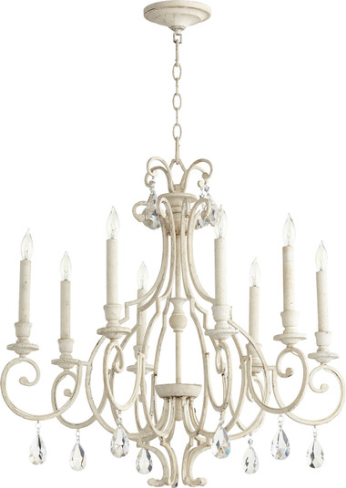Ansley Eight Light Chandelier in Persian White (19|6014-8-70)