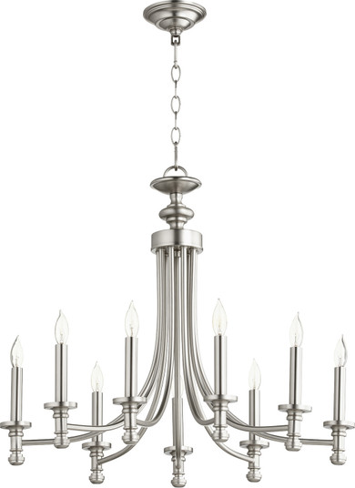 Rossington Nine Light Chandelier in Satin Nickel (19|6022-9-65)