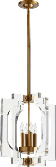 Broadway Four Light Pendant in Aged Brass (19|605-4-80)