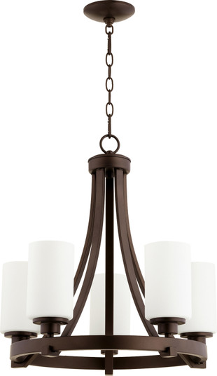 Lancaster Five Light Chandelier in Oiled Bronze (19|6207-5-86)