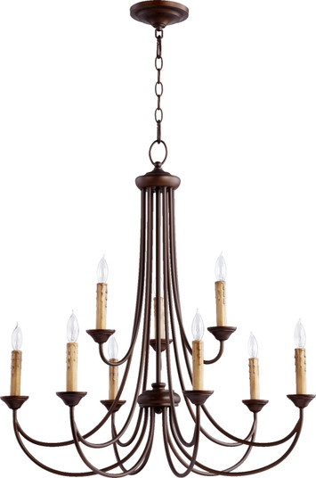 Brooks Nine Light Chandelier in Oiled Bronze (19|6250-9-86)