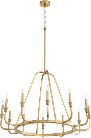 Marquee 12 Light Chandelier in Gold Leaf (19|6314-12-74)