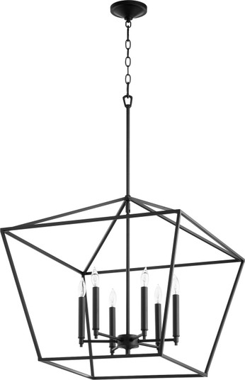 Gabriel Six Light Chandelier in Textured Black (19|644-6-69)