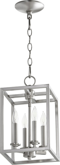 Cuboid Entries Four Light Entry Pendant in Satin Nickel (19|6731-4-165)