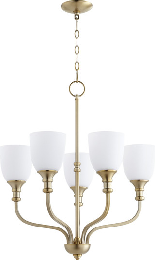 Richmond Five Light Chandelier in Aged Brass (19|6811-5-80)