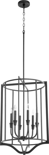 Marquee Six Light Pendant in Textured Black (19|6814-6-69)