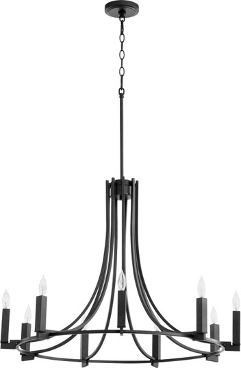 Olympus Nine Light Chandelier in Textured Black (19|696-9-69)