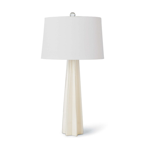 Glass Star One Light Table Lamp in White (400|13-1098WT)