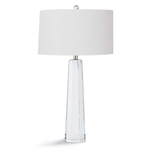 Tapered Hex One Light Table Lamp in Clear (400|13-1174)