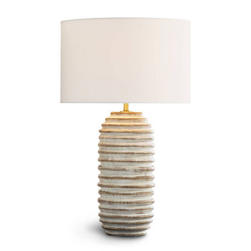 Carmel One Light Table Lamp in White (400|13-1498)