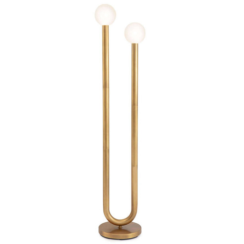 Happy LED Floor Lamp in Natural Brass (400|14-1055NB)