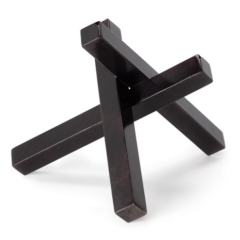 Intersecting Sculpture in Zinc (400|20-1073BLKZ)