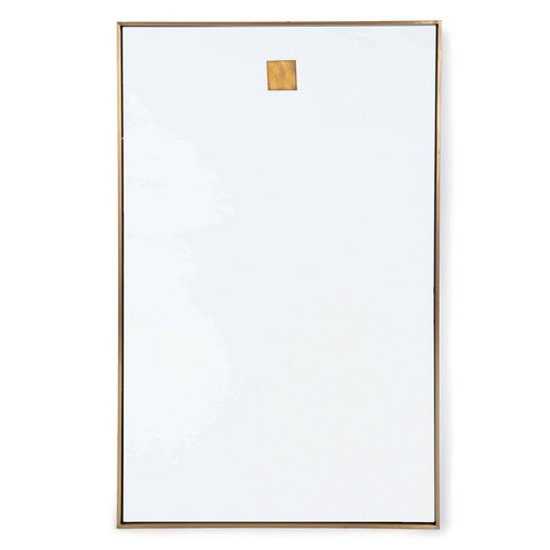 Hanging Mirror in Natural Brass (400|21-1046NB)