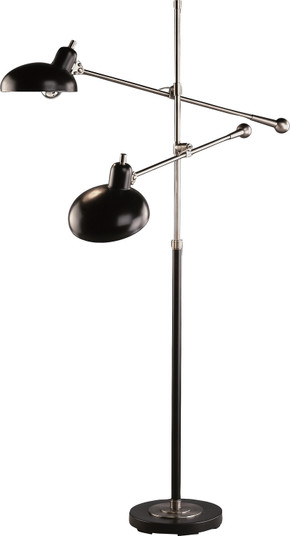 Bruno Two Light Floor Lamp in Lead Bronze w/Ebonized Nickel (165|1848)