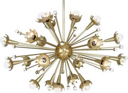 Jonathan Adler Sputnik 24 Light Chandelier in Antique Brass w/Crystal (165|710)
