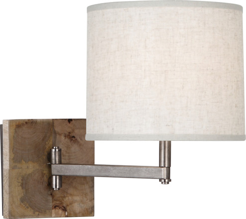 Oliver One Light Wall Swinger in Unfinished Mango Wood w/Patina Nickel (165|829) Oliver One Light Wall Swinger in Unfinished Mango Wood w/Patina Nickel (165|829)