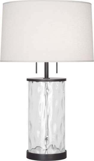 Gloria Two Light Table Lamp in Deep Patina Bronze w/Wavy Glass Body (165|Z1440)
