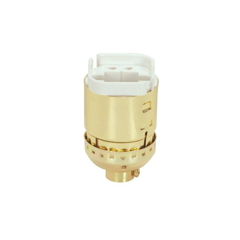 Lampholder Fluorescent 4-Pin Lampholder in Brite Gilt (230|80-1228)