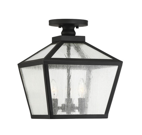 Woodstock Three Light Flush Mount in Black (51|5-105-BK)