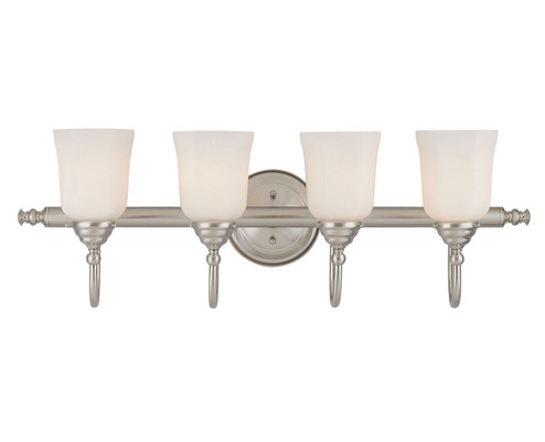 Brunswick Four Light Bath Bar in Satin Nickel (51|8-1062-4-SN)