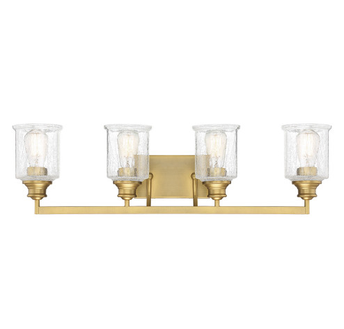 Hampton Four Light Bath Bar in Warm Brass (51|8-1972-4-322)