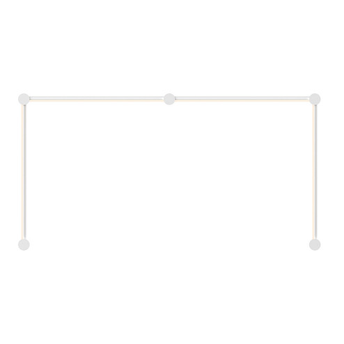 Purolinear 360 LED Wall Bar in Satin White (69|23QSWN222R120PHA)