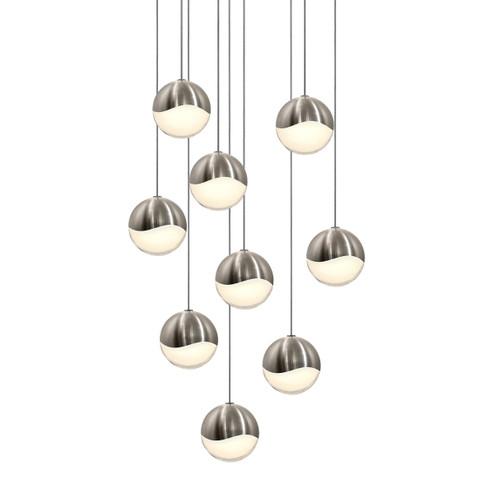 Grapes LED Pendant in Satin Nickel (69|2916.13-MED)