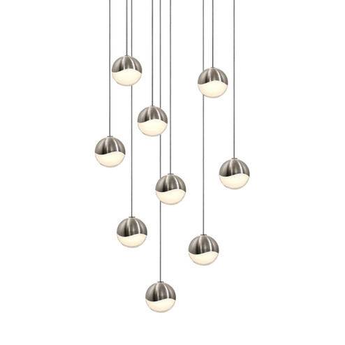 Grapes LED Pendant in Satin Nickel (69|2916.13-SML)