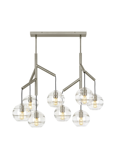 Sedona Eight Light Chandelier in Satin Nickel (182|700SDNMPL2CS)