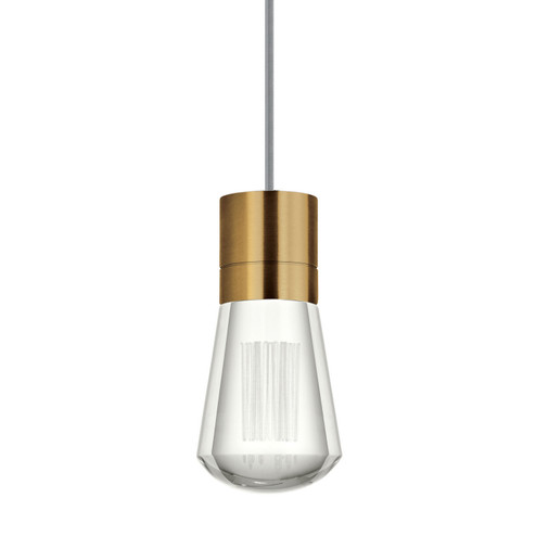 Alva LED Pendant in Aged Brass (182|700TDALVPMCYR-LED922)