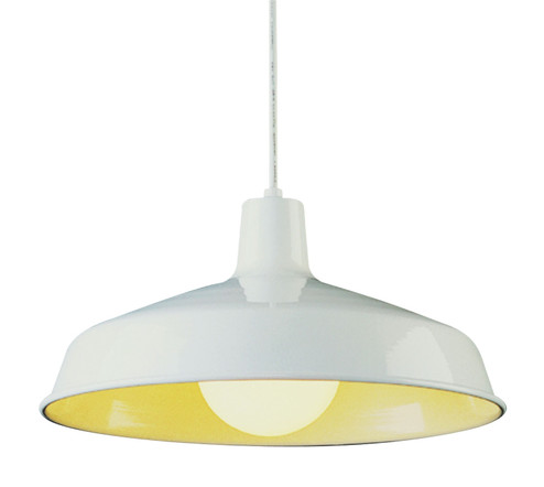 Sherman One Light Pendant in White (110|1100 WH)
